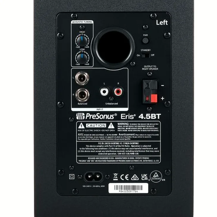 Presonus Eris 4.5BT 2nd Gen Review: Full technical specification